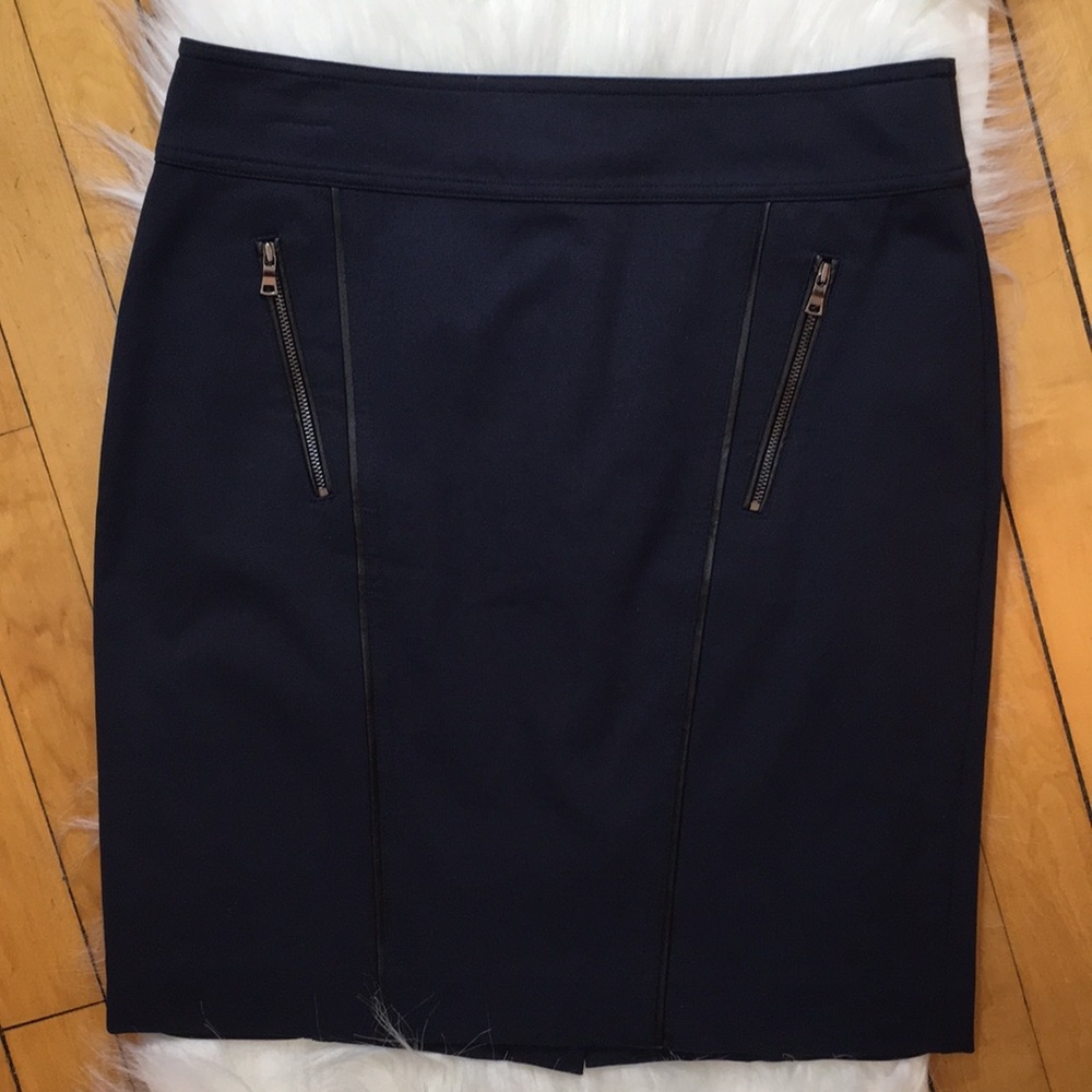 Ann Taylor Pencil Skirt with Zipper Pockets